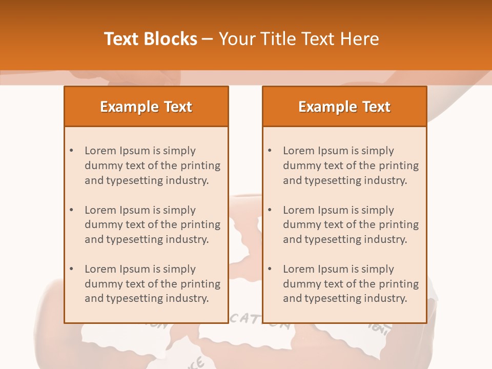 Human Hold Two PowerPoint Template