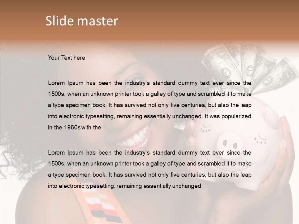 Touching Young Finger PowerPoint Template