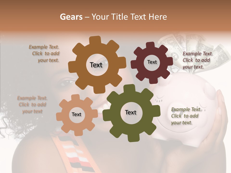 Touching Young Finger PowerPoint Template