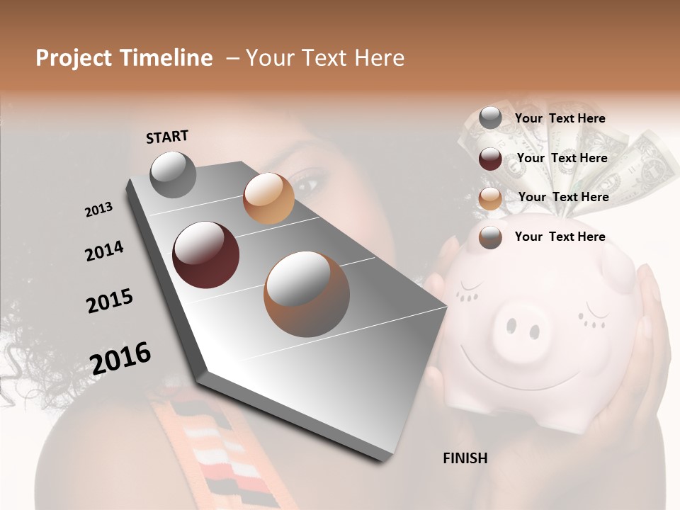 Touching Young Finger PowerPoint Template