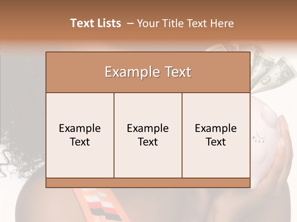 Touching Young Finger PowerPoint Template