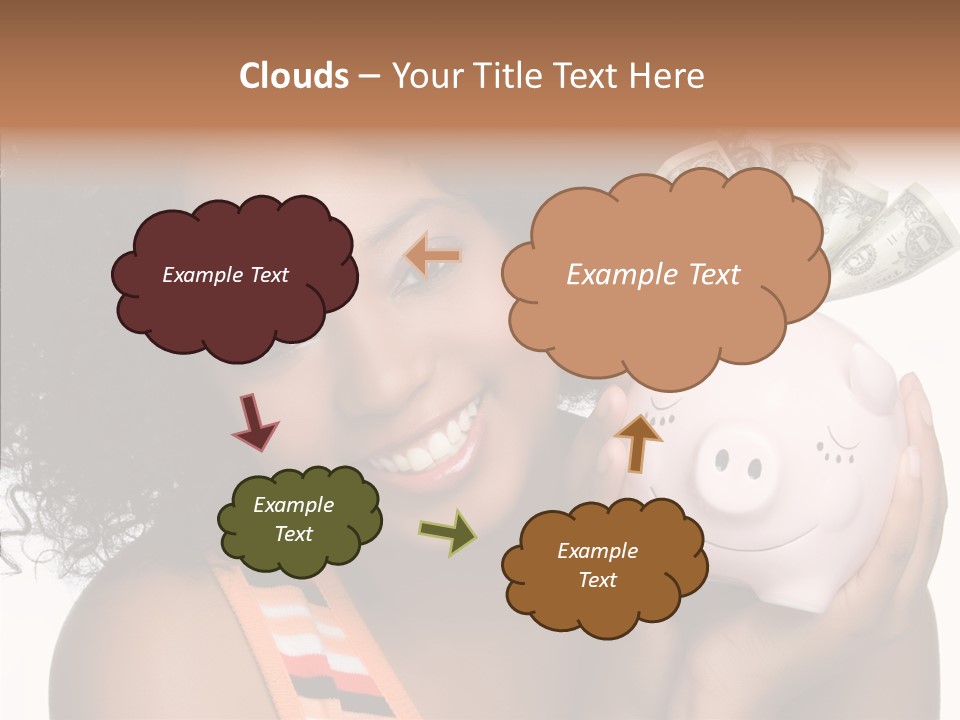 Touching Young Finger PowerPoint Template