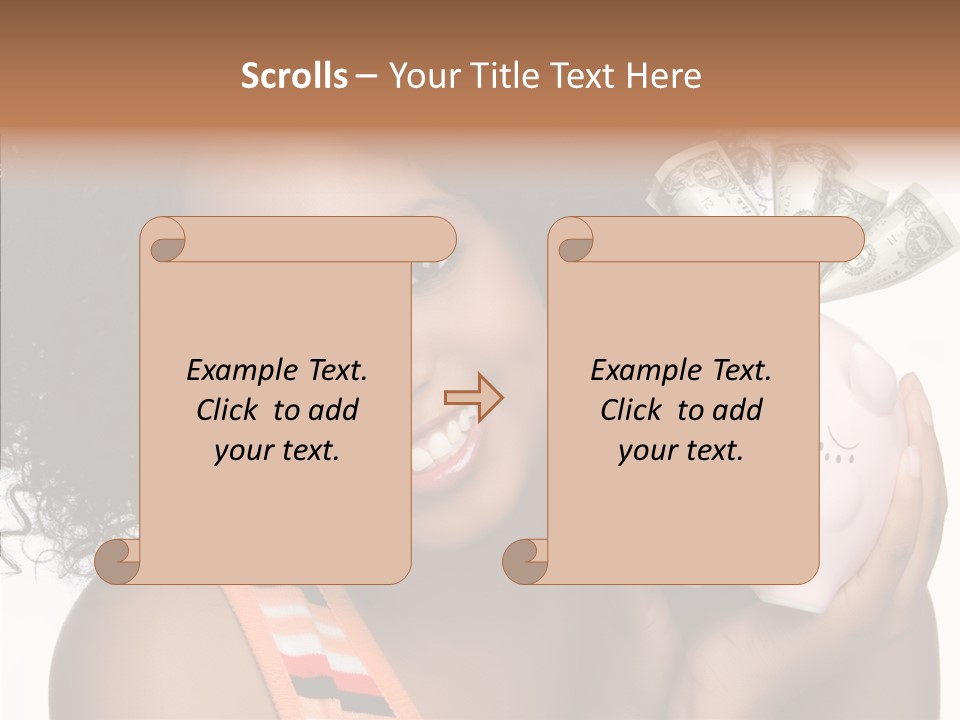 Touching Young Finger PowerPoint Template