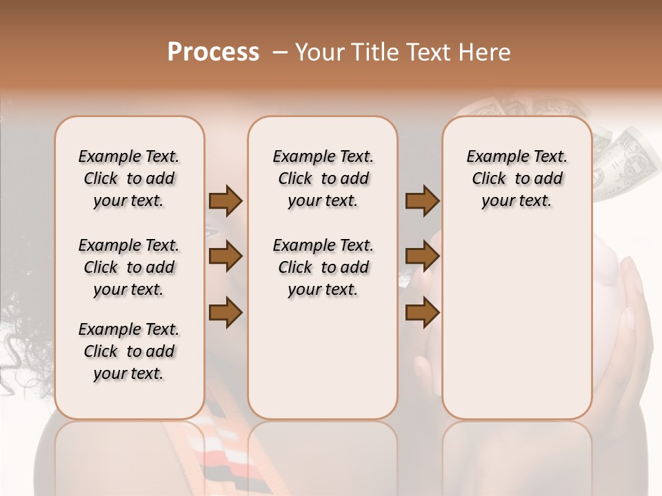Touching Young Finger PowerPoint Template