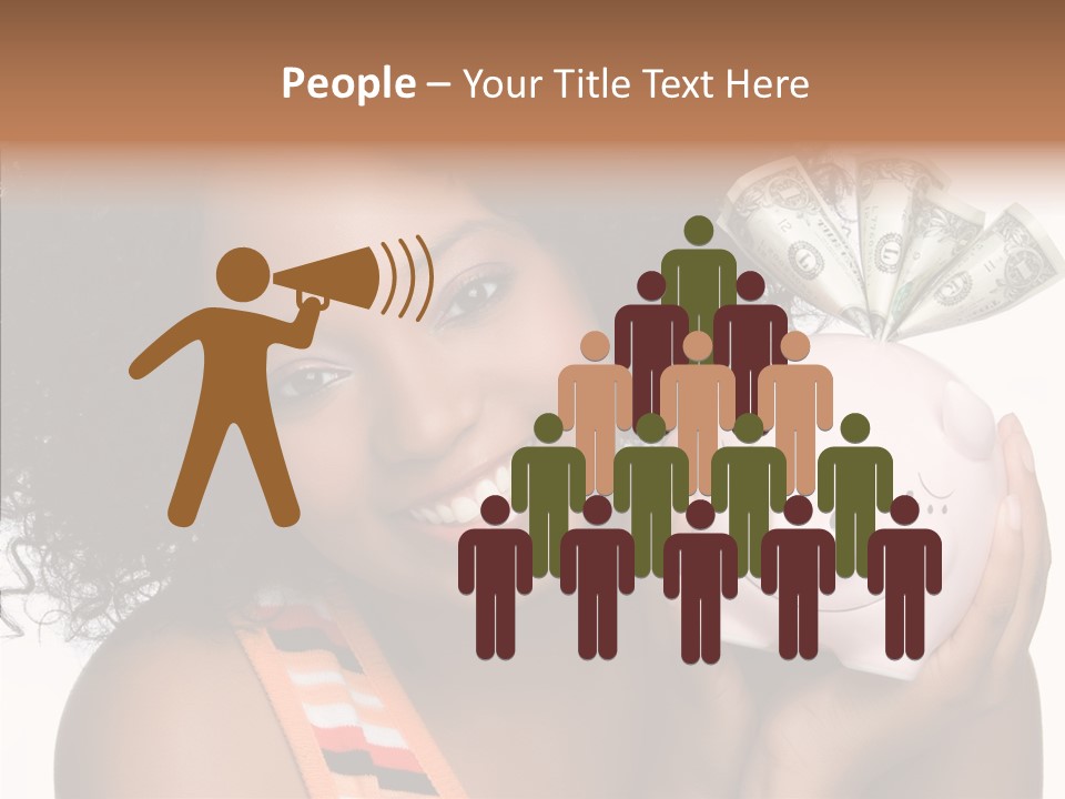 Touching Young Finger PowerPoint Template