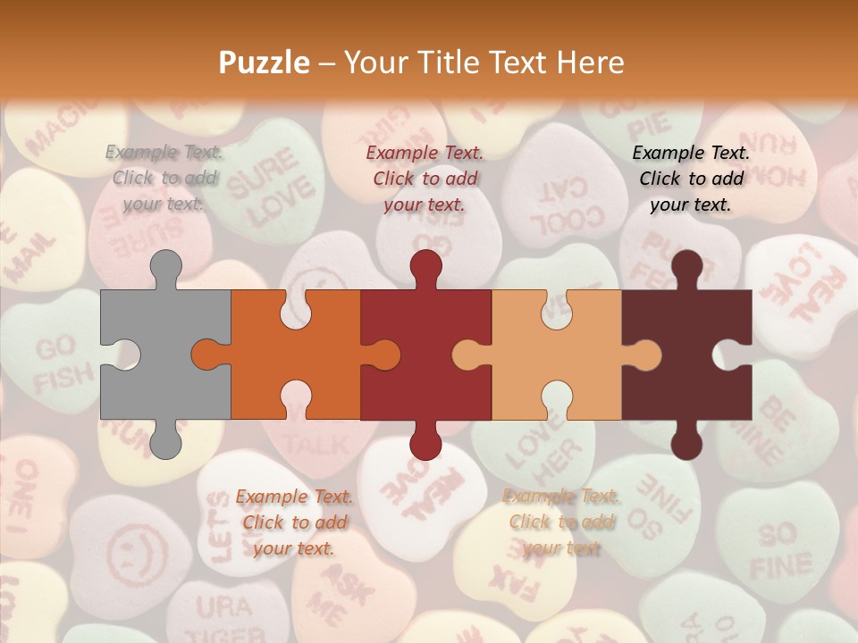 Togetherness Touching Closeup PowerPoint Template