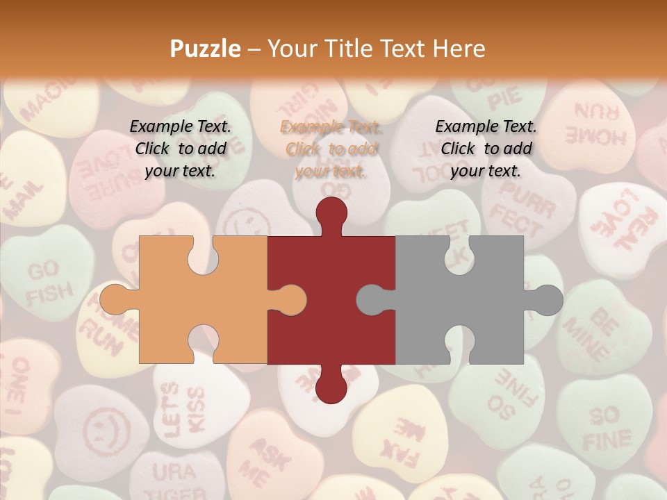 Togetherness Touching Closeup PowerPoint Template