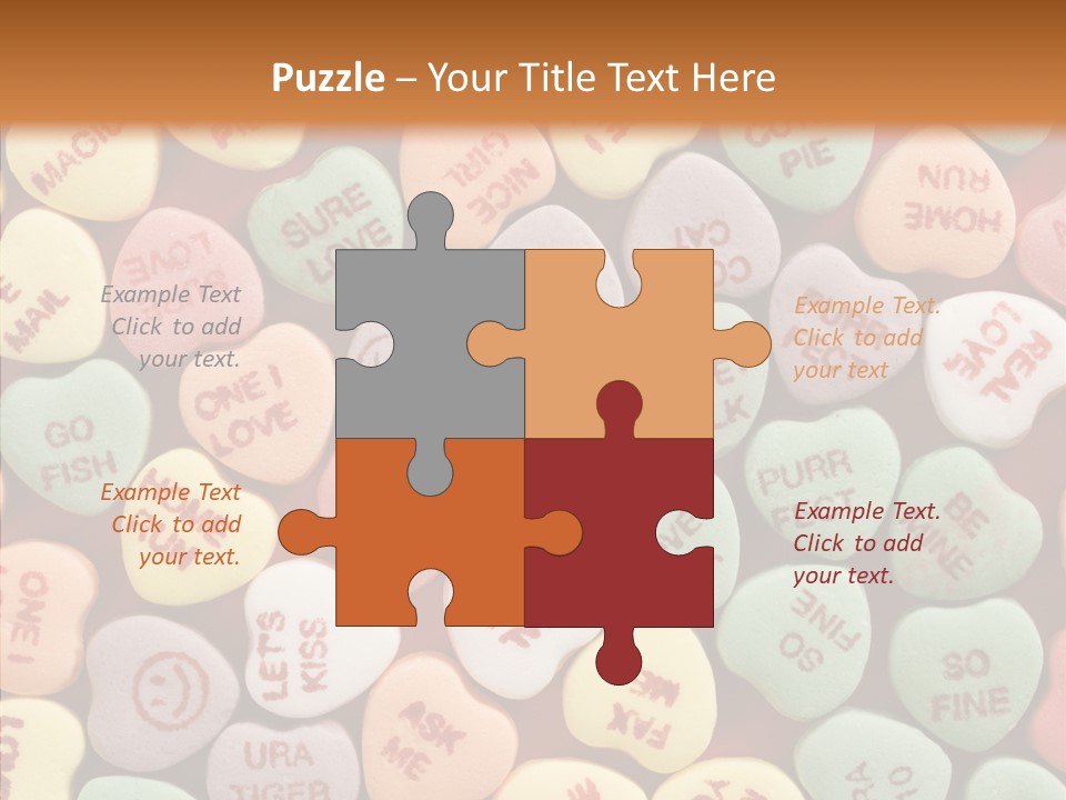 Togetherness Touching Closeup PowerPoint Template