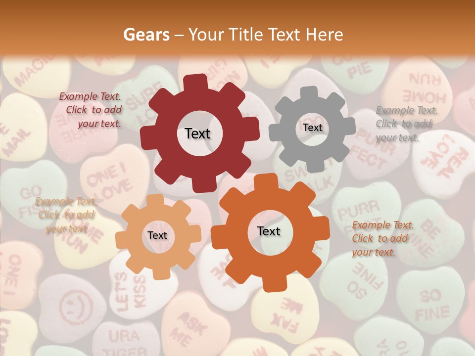 Togetherness Touching Closeup PowerPoint Template