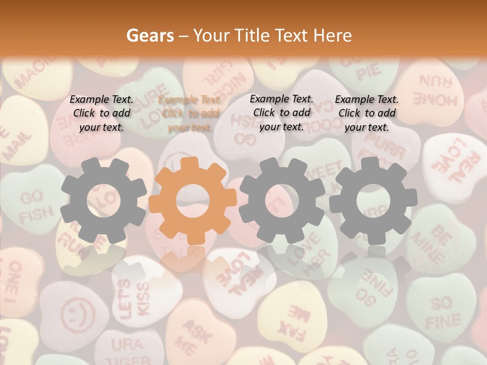 Togetherness Touching Closeup PowerPoint Template