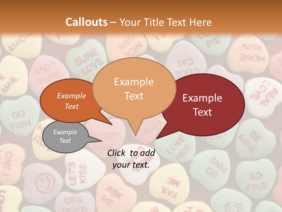 Togetherness Touching Closeup PowerPoint Template