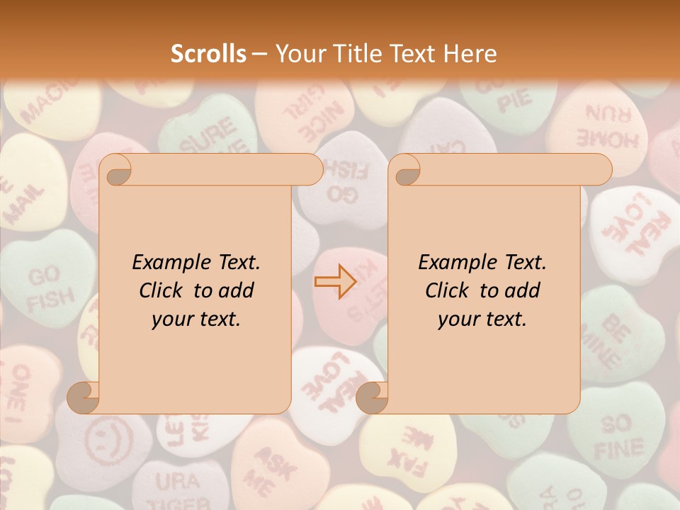 Togetherness Touching Closeup PowerPoint Template