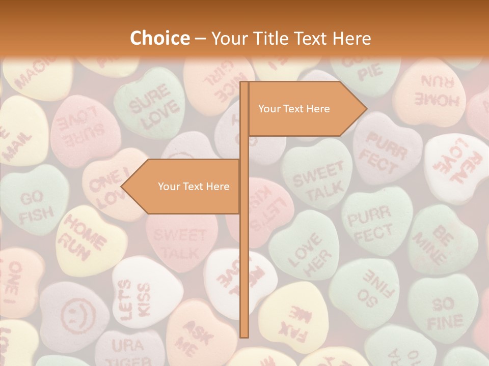 Togetherness Touching Closeup PowerPoint Template