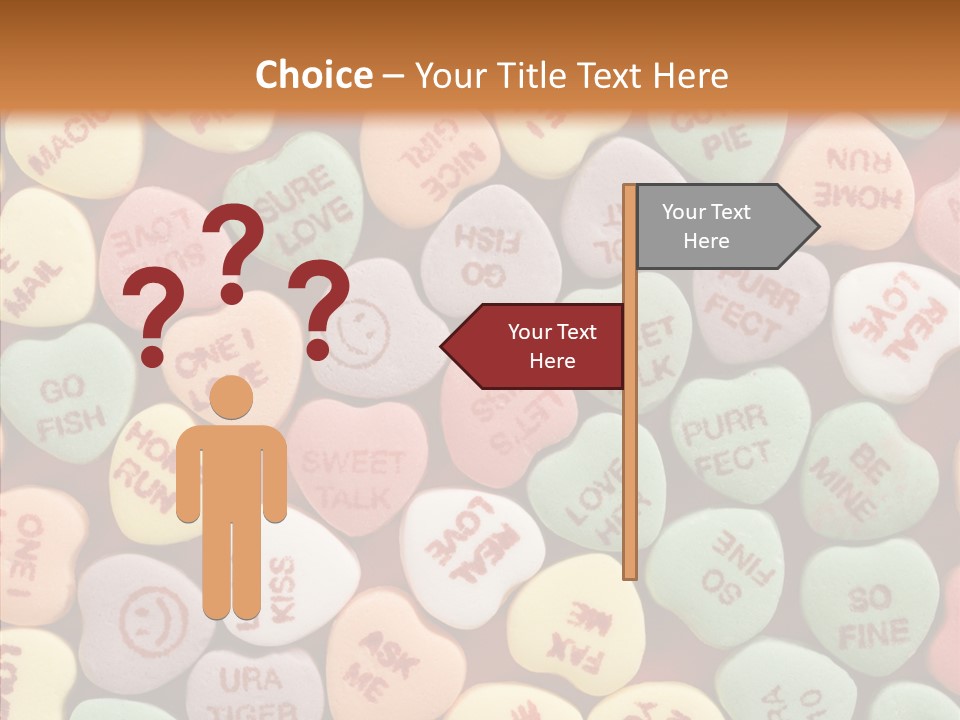 Togetherness Touching Closeup PowerPoint Template