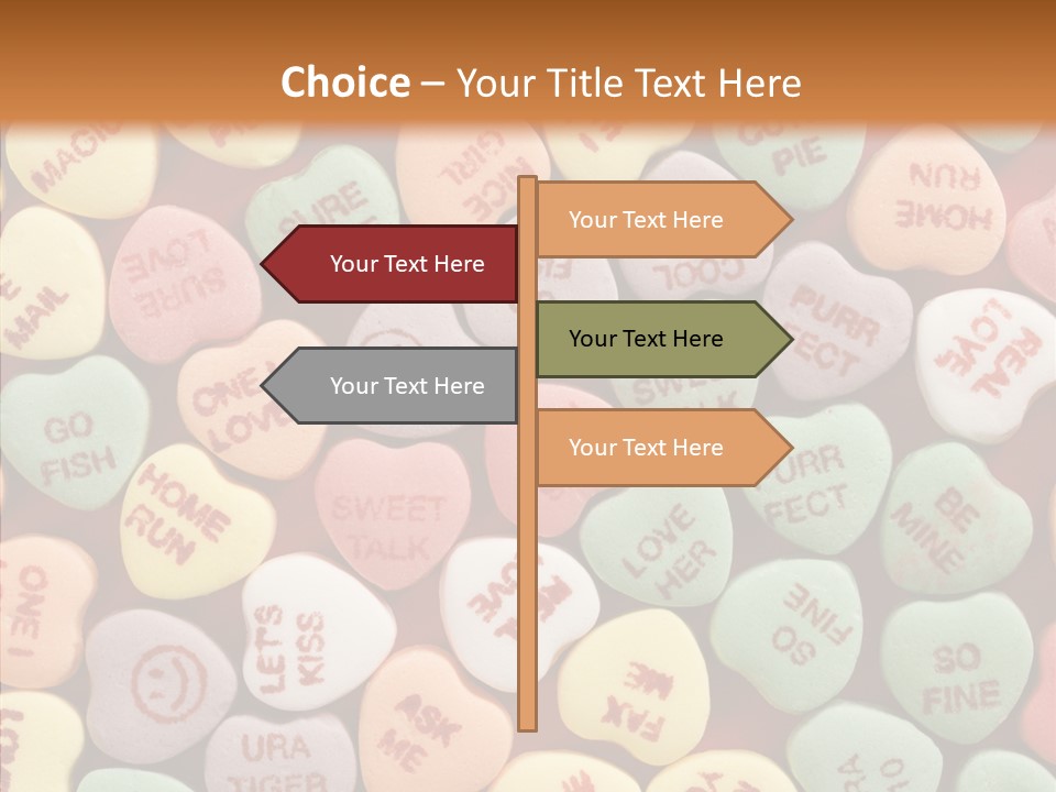 Togetherness Touching Closeup PowerPoint Template