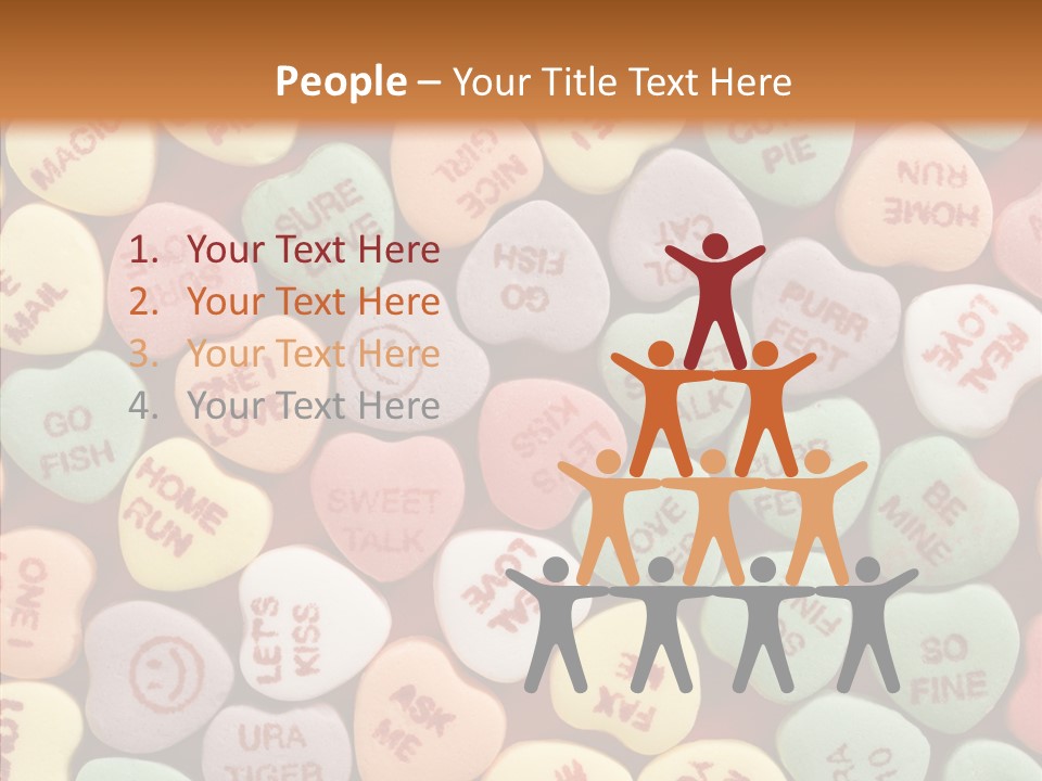 Togetherness Touching Closeup PowerPoint Template