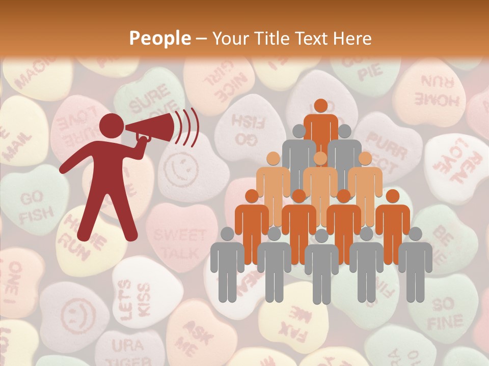 Togetherness Touching Closeup PowerPoint Template