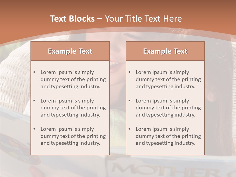 Female Helping Hand Caregiver PowerPoint Template