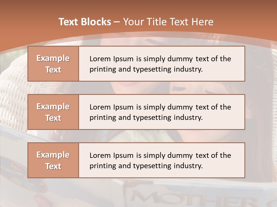 Female Helping Hand Caregiver PowerPoint Template