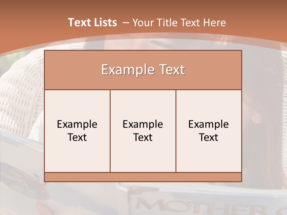 Female Helping Hand Caregiver PowerPoint Template