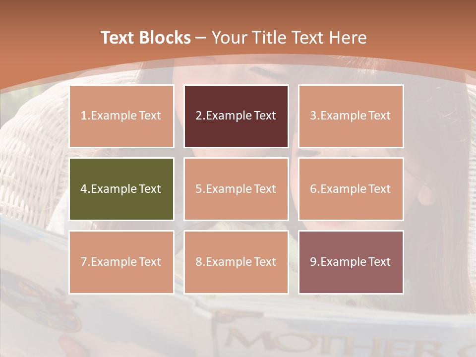 Female Helping Hand Caregiver PowerPoint Template