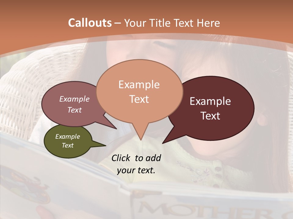 Female Helping Hand Caregiver PowerPoint Template