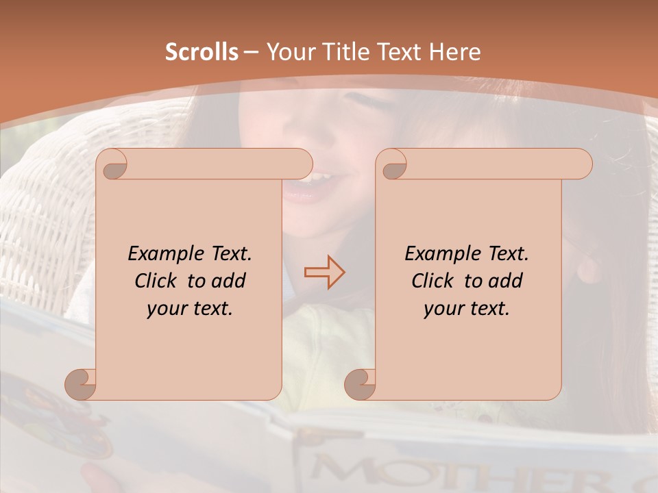 Female Helping Hand Caregiver PowerPoint Template