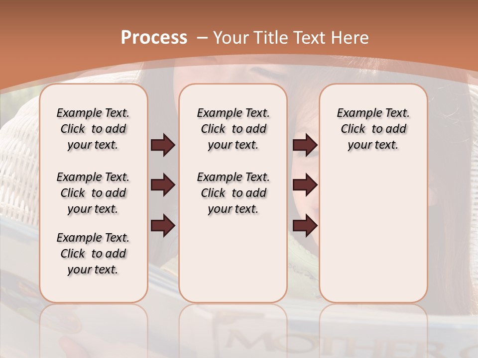 Female Helping Hand Caregiver PowerPoint Template