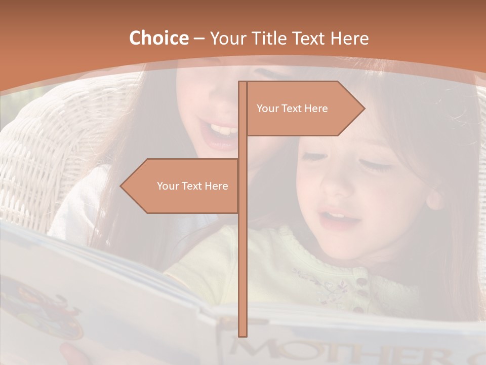 Female Helping Hand Caregiver PowerPoint Template