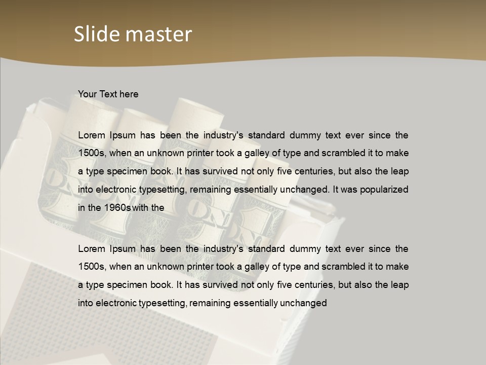 Closeup Finger Elder PowerPoint Template