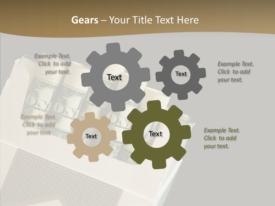 Closeup Finger Elder PowerPoint Template