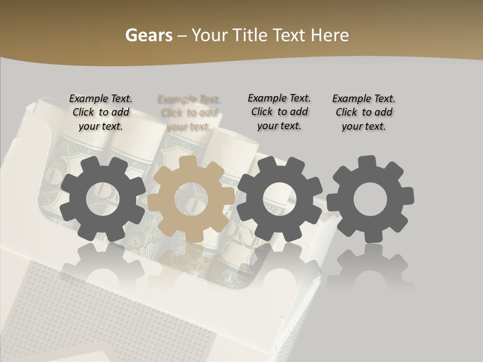 Closeup Finger Elder PowerPoint Template