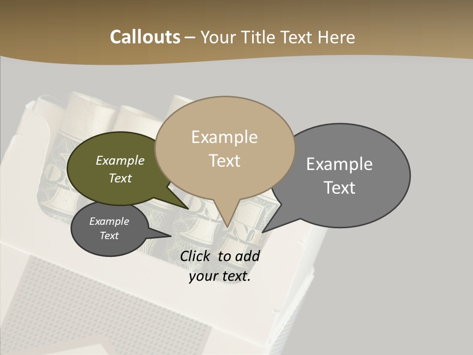 Closeup Finger Elder PowerPoint Template