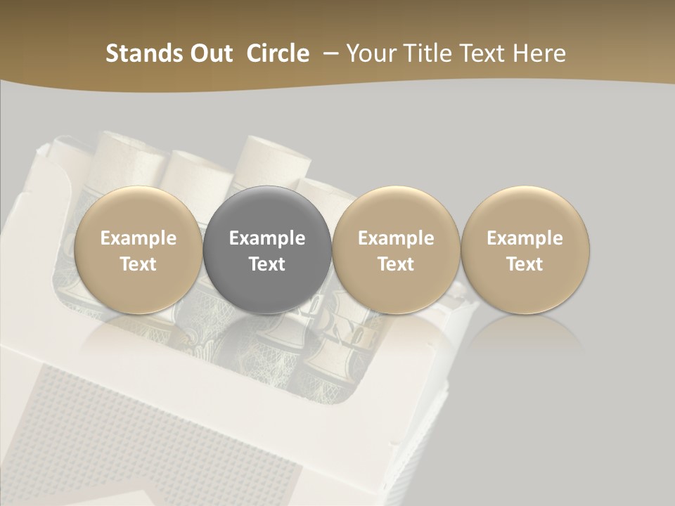 Closeup Finger Elder PowerPoint Template