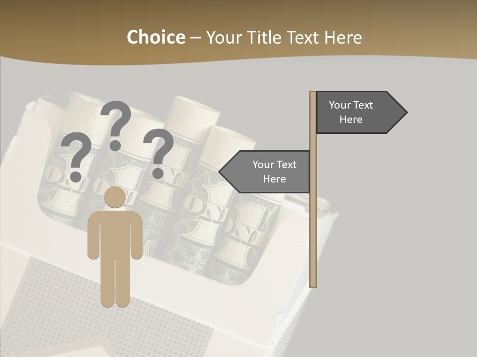 Closeup Finger Elder PowerPoint Template
