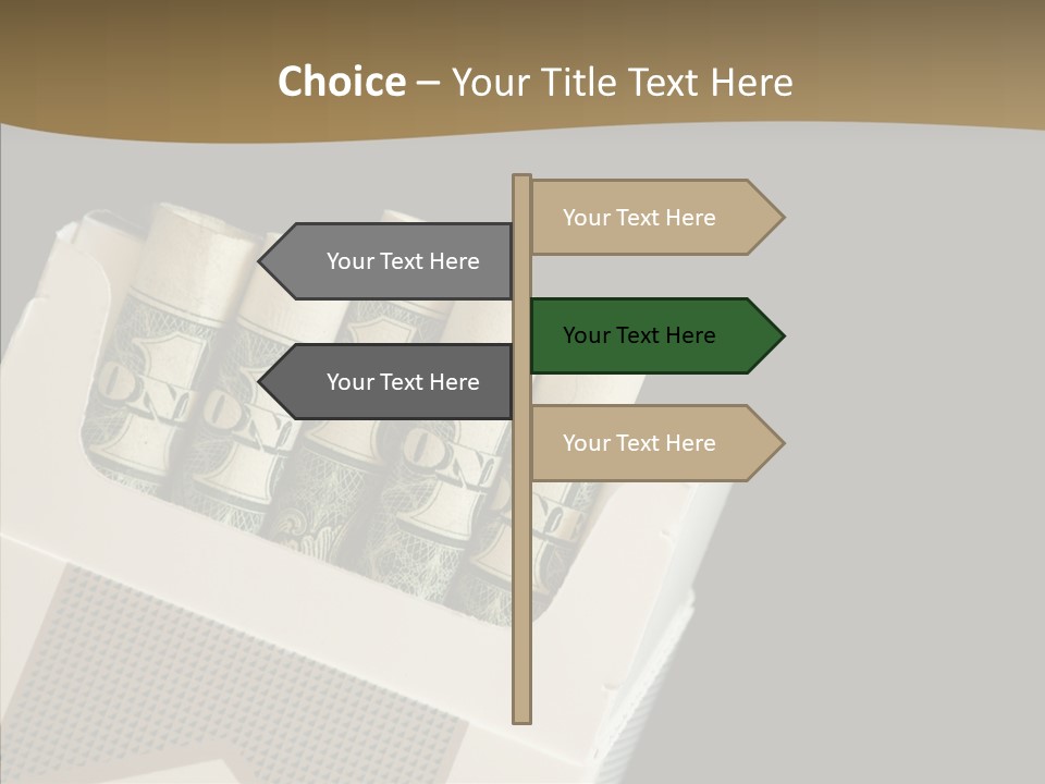 Closeup Finger Elder PowerPoint Template