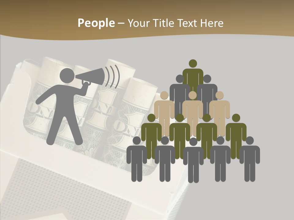 Closeup Finger Elder PowerPoint Template