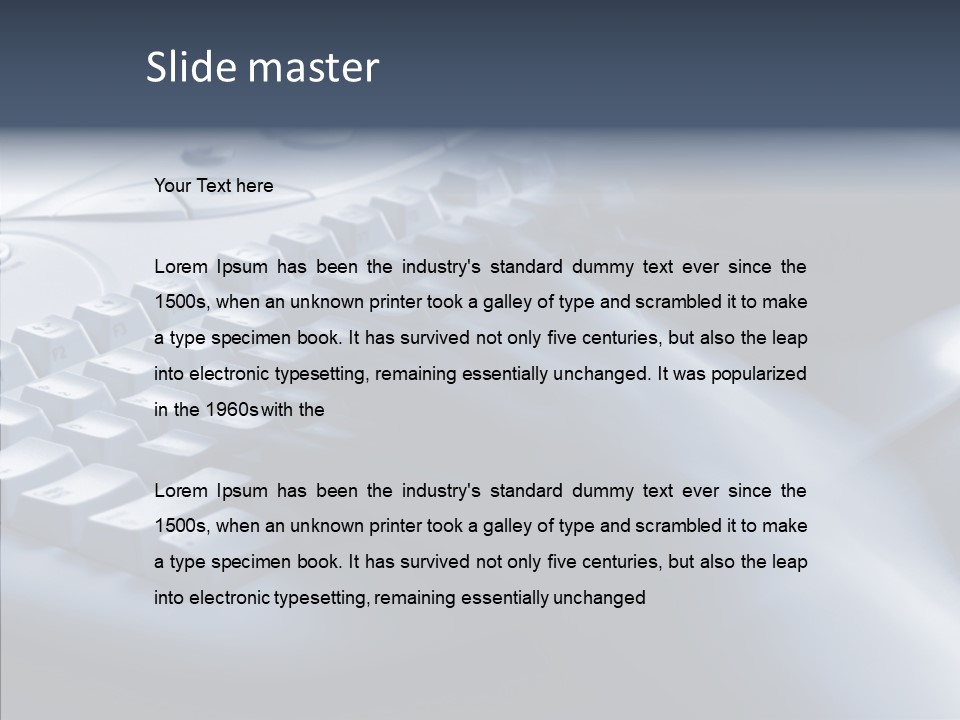 Aging Human Hold PowerPoint Template