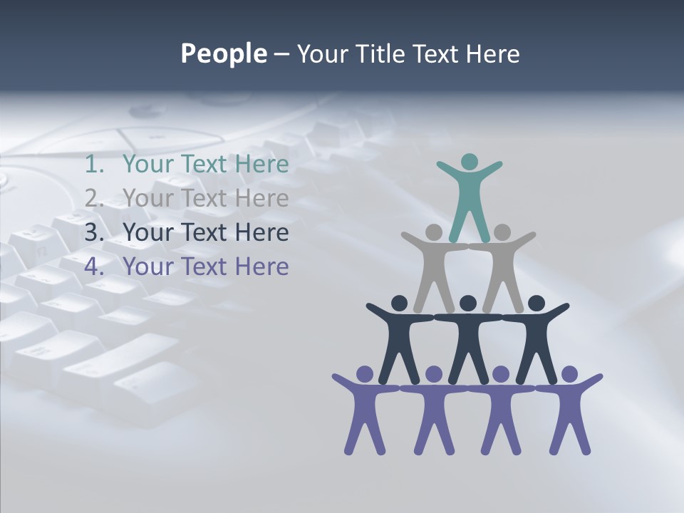 Aging Human Hold PowerPoint Template