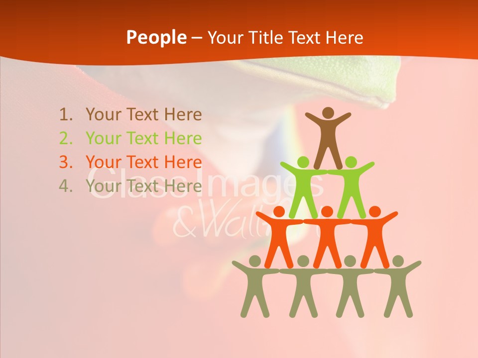 White Hand Aging PowerPoint Template