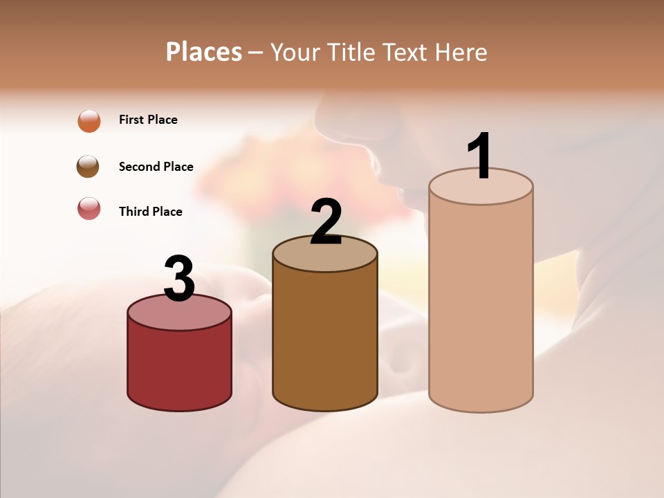 Female Elderly Close Up PowerPoint Template