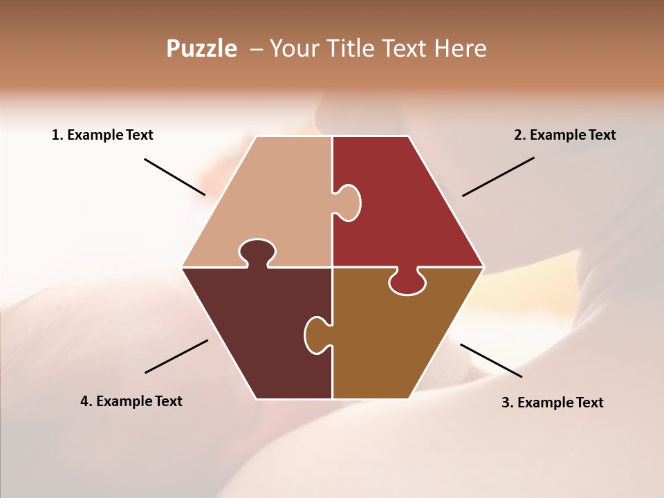 Female Elderly Close Up PowerPoint Template