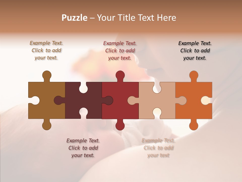 Female Elderly Close Up PowerPoint Template