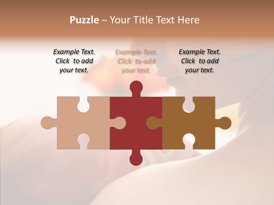 Female Elderly Close Up PowerPoint Template