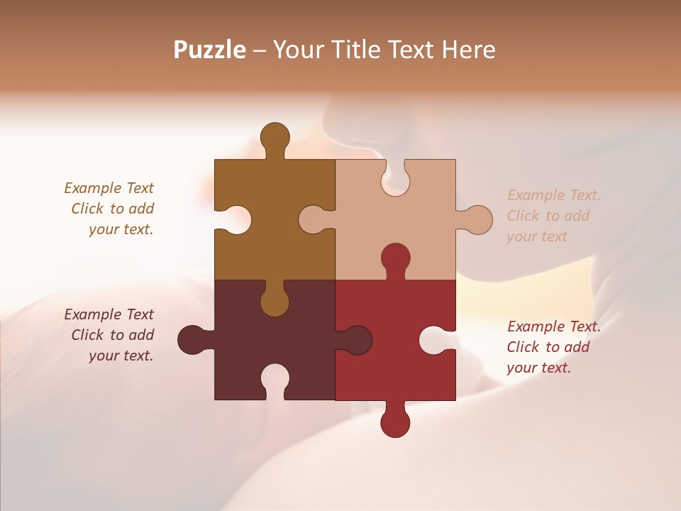 Female Elderly Close Up PowerPoint Template