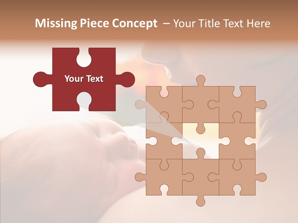 Female Elderly Close Up PowerPoint Template