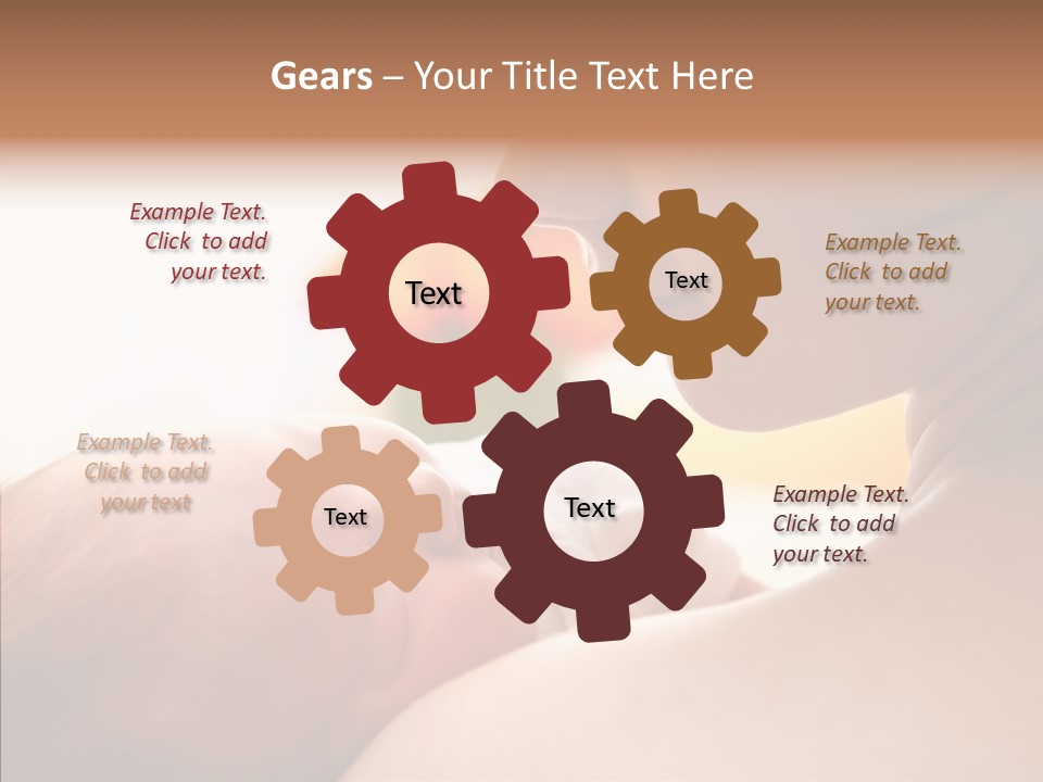 Female Elderly Close Up PowerPoint Template