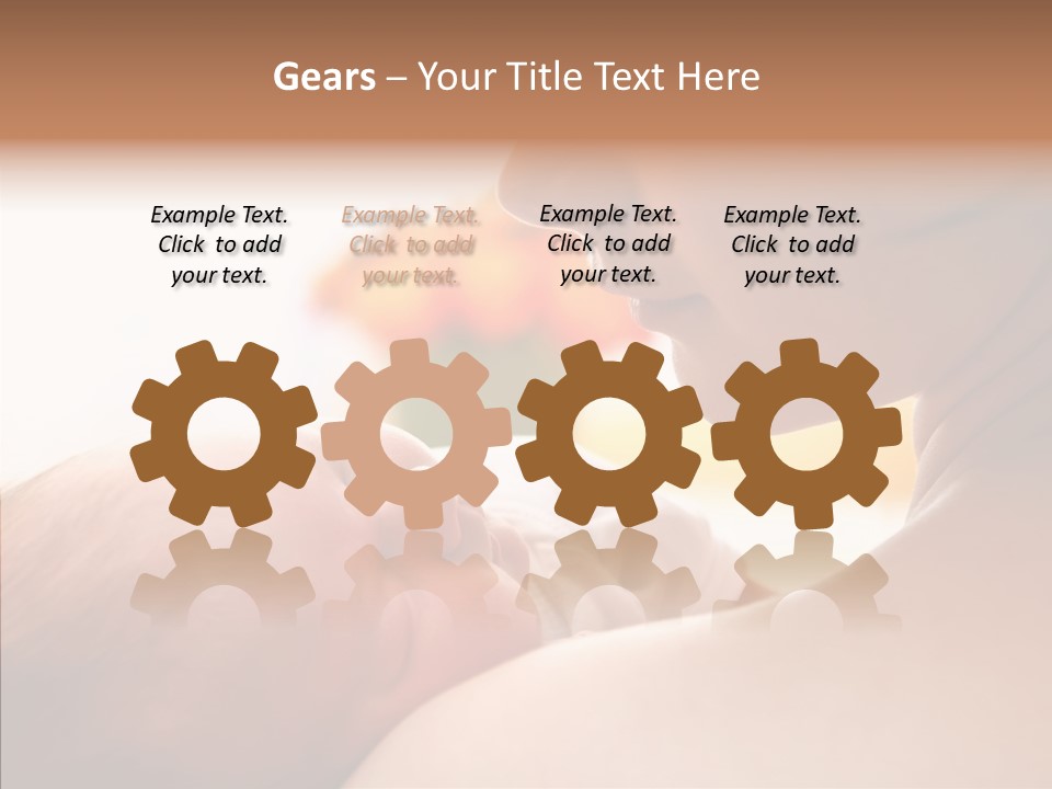 Female Elderly Close Up PowerPoint Template