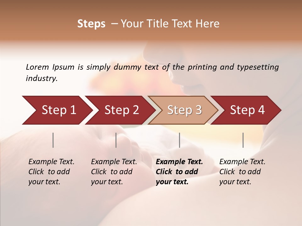 Female Elderly Close Up PowerPoint Template