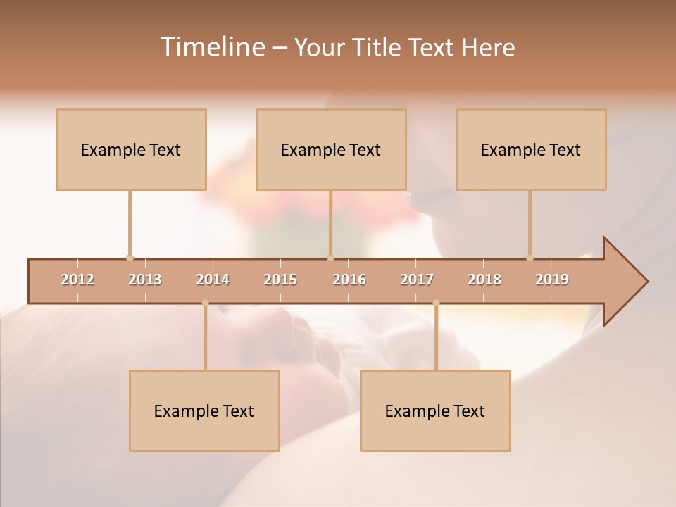 Female Elderly Close Up PowerPoint Template